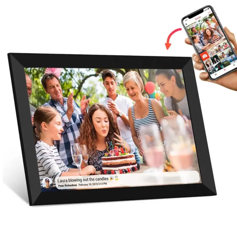 ⁦מסגרת תמונות דיגיטלית 10.1″ WiFi עם מסך מגע – שיתוף תמונות מהנייד⁩ – תמונה ⁦9⁩