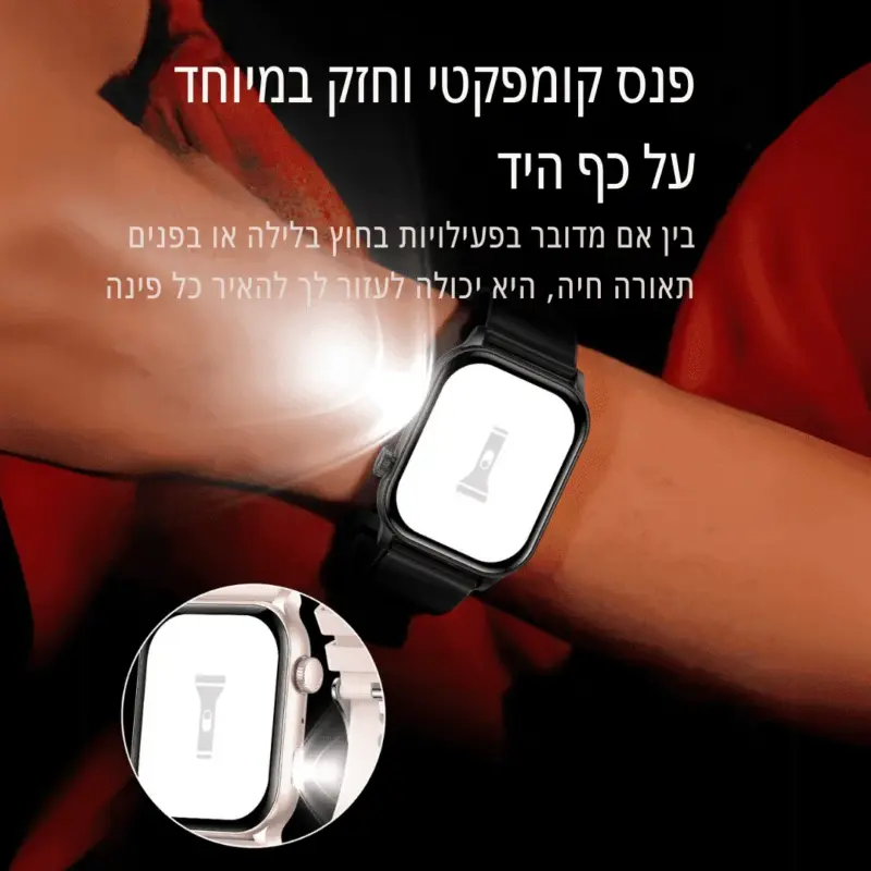 ⁦שעון חכם עמיד למים TableX - רצועת טיטניום⁩ – תמונה ⁦6⁩