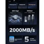 ⁦כונן קשיח חיצוני 2TB עמיד למים⁩ – תמונה ⁦4⁩