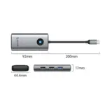 ⁦תחנת עגינה 6 ב-1 USB C⁩ – תמונה ⁦2⁩