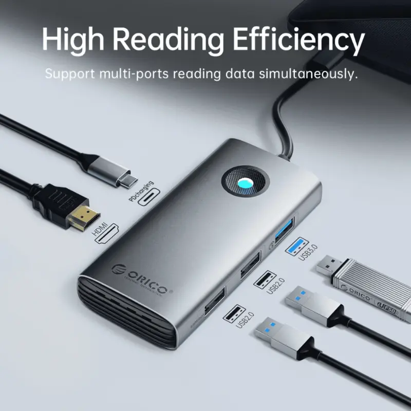 ⁦תחנת עגינה 6 ב-1 USB C⁩ – תמונה ⁦8⁩