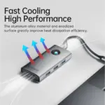 ⁦תחנת עגינה 6 ב-1 USB C⁩ – תמונה ⁦7⁩