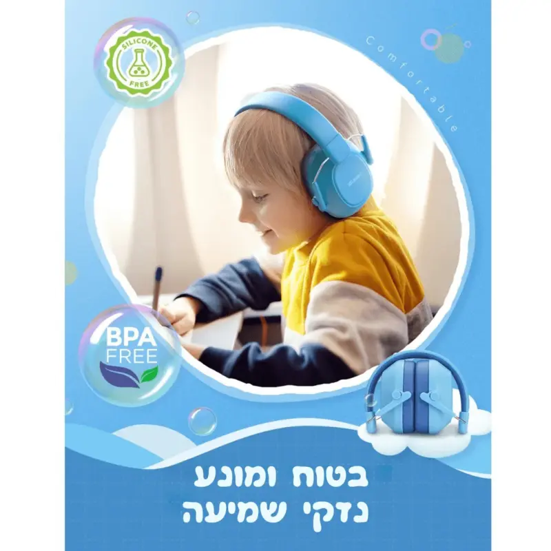 ⁦אוזניות אוטמות רעש לילדים iClever⁩ – תמונה ⁦3⁩