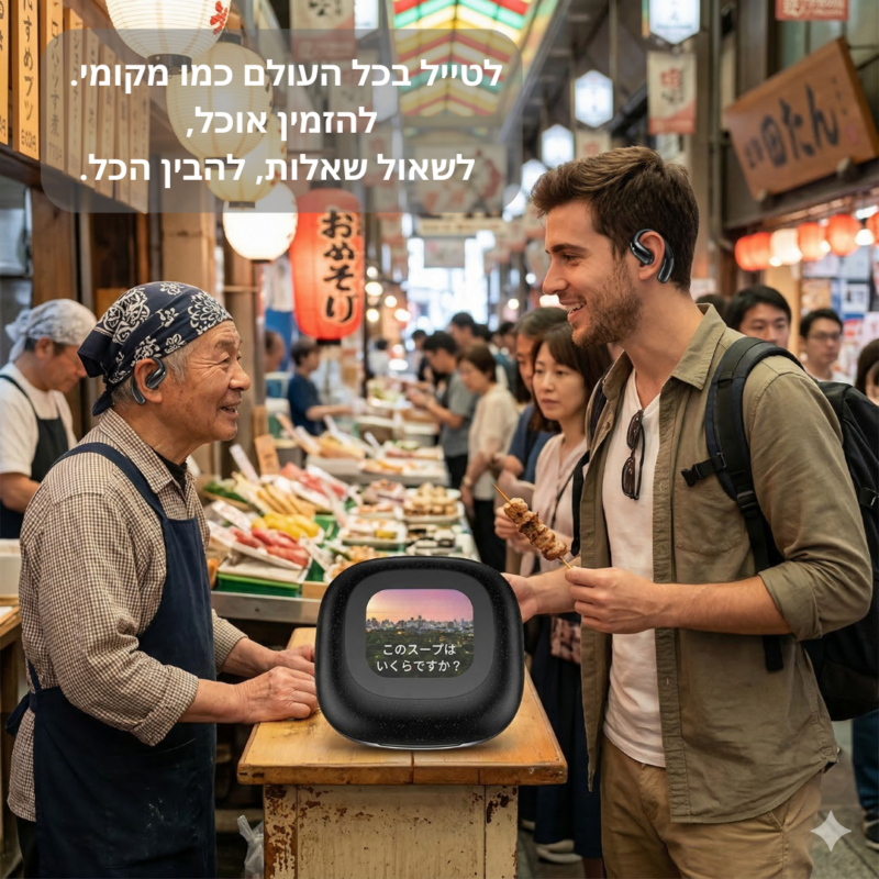 ⁦אוזניות מתרגמות אלחוטיות A51⁩ – תמונה ⁦4⁩